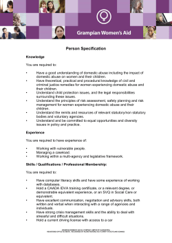 Job Spec - Grampian Women`s Aid