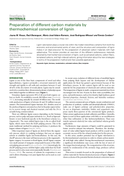 Preparation of different carbon materials by thermochemical