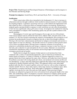 Depth to Water Table (inches)