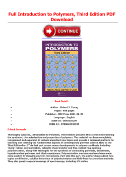 Full Introduction to Polymers, Third Edition PDF