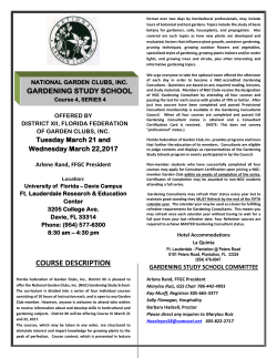 Brochure - Florida Federation of Garden Clubs