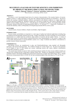 multiplex analysis of enzyme kinetics and inhibition by droplet