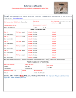 FTC Trial Submission Form