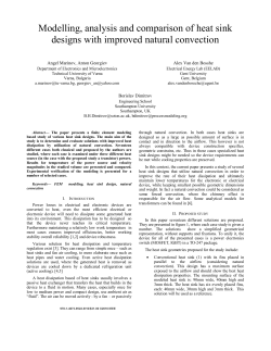 Modelling, analysis and comparison of heat sink