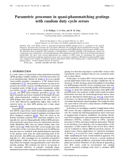 Parametric processes in quasi-phasematching