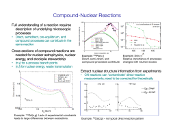 Compound-Nuclear Reactions - Low Energy Community Meeting
