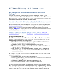 Notes - Social Performance Task Force