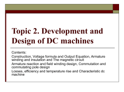 Topic 2. Development and Design of DC machines