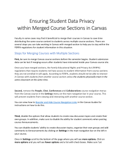 Ensuring Student Data Privacy within Merged Course Sections in
