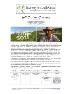 Soil Carbon Cowboys - Biodiversity for a Livable Climate
