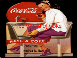 The World of Coke - Optimal Resume at KAPLAN UNIVERSITY