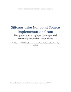 Siltcoos Lake Nonpoint Source Implementation Grant