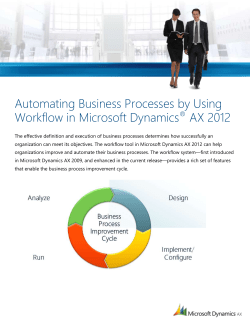 Automating business processes using
