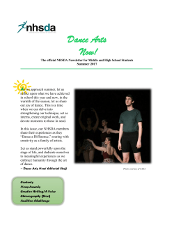 Dance Arts Now! - National Honor Society for Dance Arts