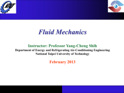 ME33: Fluid Flow Lecture 1: Information and Introduction