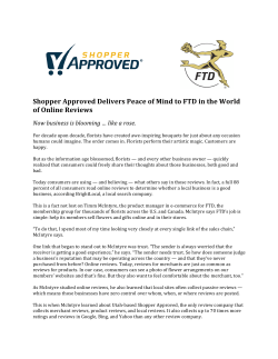 Case Study: Shopper Approved Gives Peace of Mind to FTD