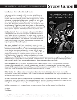 The American Mind Meets the Mind of Christ | Study Guide