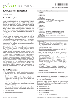 KAPA Express Extract Kit