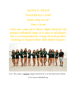 2017 Camp Registration - Nease High School Volleyball
