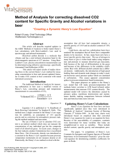 Method of Analysis for correcting dissolved CO2 content for Specific