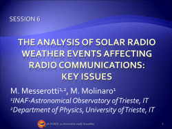 The Analysis of Solar Radio Weather Events Affecting Radio