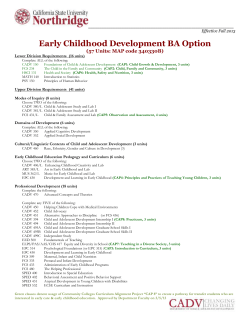 Early Childhood Development