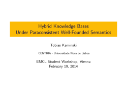 Hybrid Knowledge Bases Under Paraconsistent Well