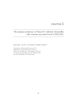 CHAPTER 5 The plasma membrane of Munc18