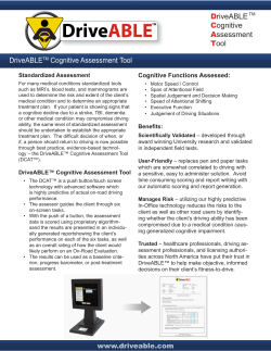 DriveABLE Cognitive Assessment Tool