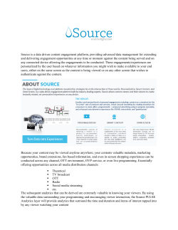 Source is a data driven content engagement platform, providing