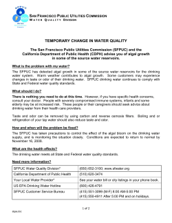 How To Use This Document - San Francisco Public Utilities