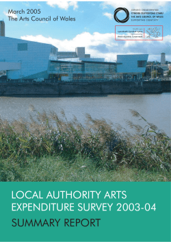Local Authority Arts Expenditure Survey 2003