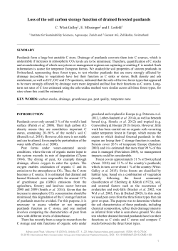 Loss of the soil carbon storage function of drained