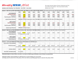 NEFMLS 2014 Member Fee Schedule: July 2014
