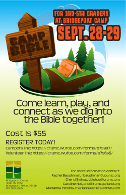 Come learn, play, and connect as we dig into the Bible