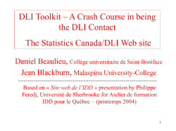 DLI Toolkit &ndash; A Crash Course in being the DLI