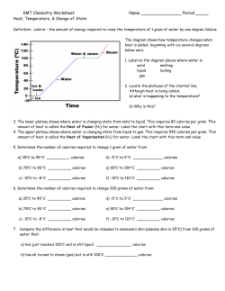 KMT Chemistry Worksheet