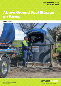 Above Ground Fuel Storage on Farms