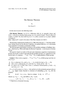 The bottom theorem