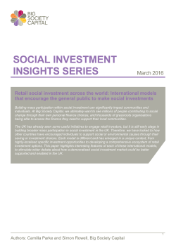 social investment insights series