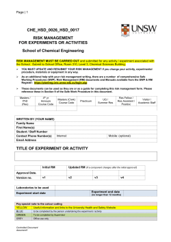 CHE_HSD0026_HSD0017 HS Risk Management Form