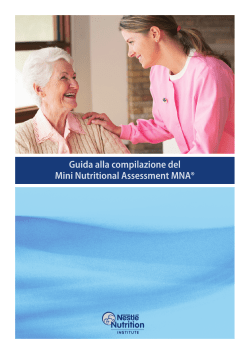 Guida alla compilazione del Mini Nutritional
