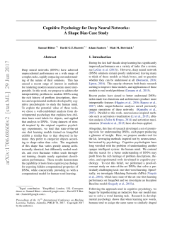 Cognitive Psychology for Deep Neural Networks: A Shape