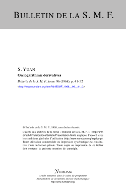 On logarithmic derivatives
