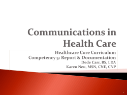 Communications in Health Care