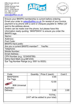 Code Quantity Price &pound; (each) Cost &pound; BKKPSWHI