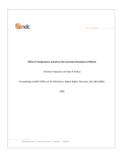 EFFECT OF TEMPERATURE AND pH ON THE