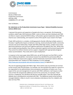 Prader-Willi Syndrome Association of Australia Inc