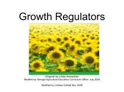 Growth Regulators