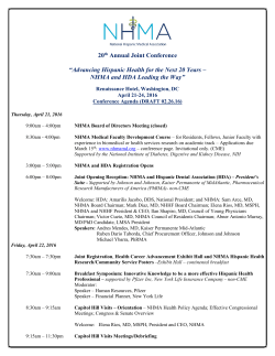 NHMA 2013 Conference Agenda